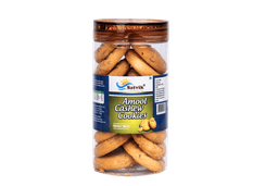Amul Cashew Pet Jar Cookies featuring rich cashew flavor and crisp texture, stored conveniently for freshness and everyday serving.