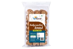 Baby Toast Nachni 200 GMS with crisp texture and nachni flavor, suitable for breakfast, milk, tea-time and light family snacking.