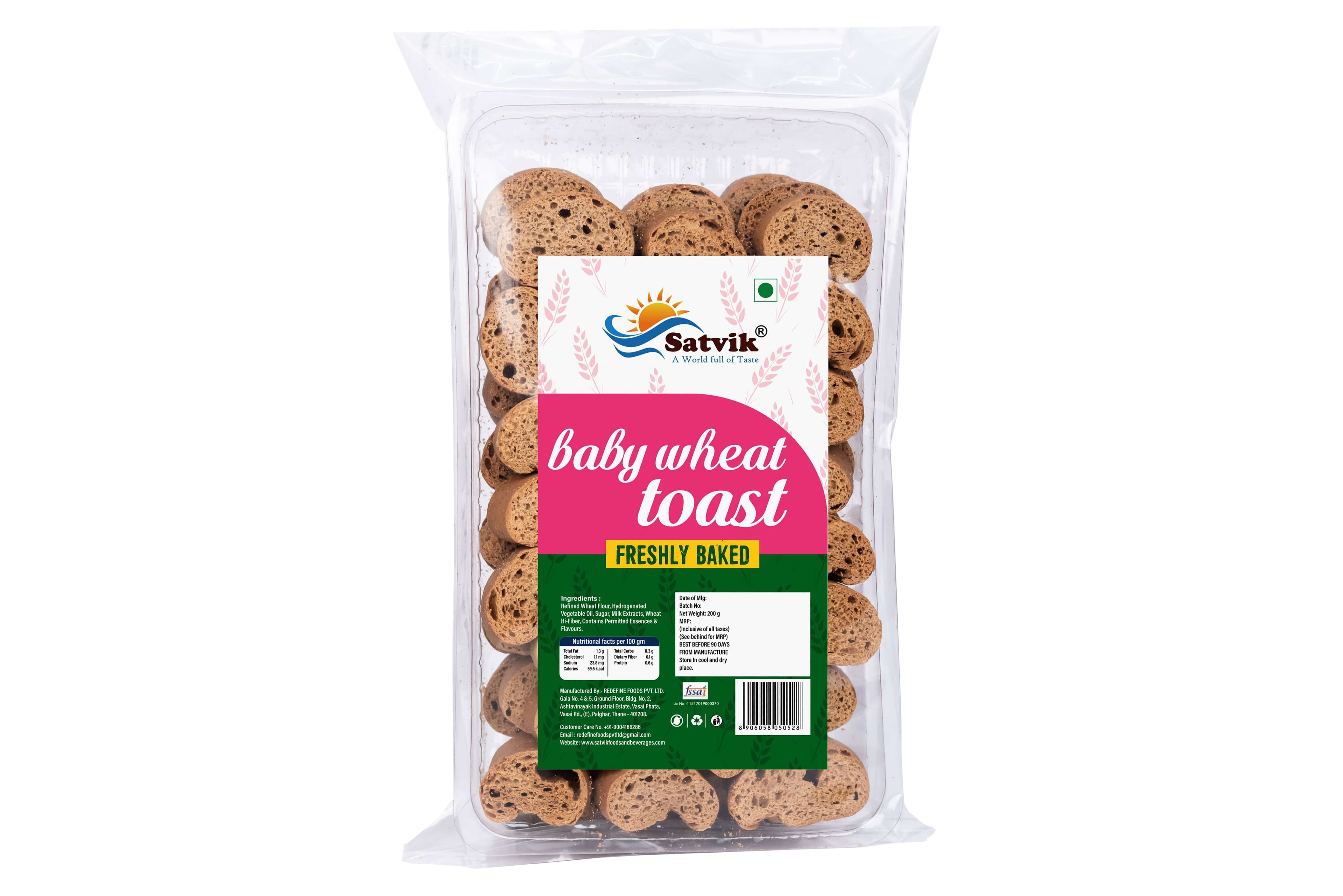 Baby Toast Wheat 200 GMS image