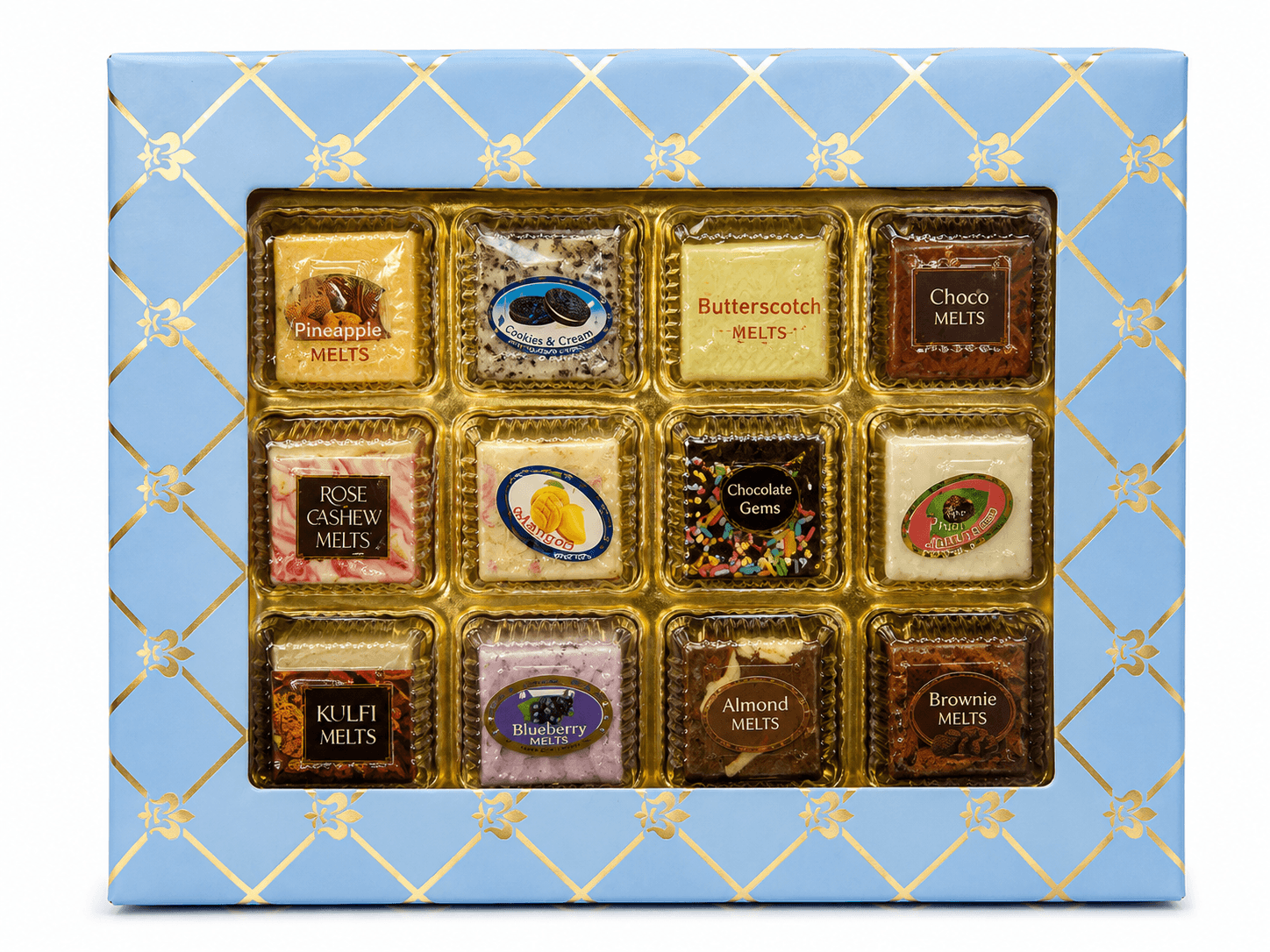 12 Pieces Assorted Chocolate Cavity Box image