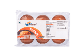 Orange Cup Cake with soft fluffy texture and refreshing citrus flavor, freshly packed for parties, desserts, and sweet snacking.