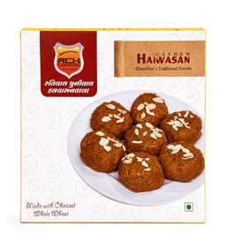 Halvasan 500 GMS crafted with carefully selected traditional ingredients, hygienically packed for freshness and rich authentic Gujarati sweetness.
