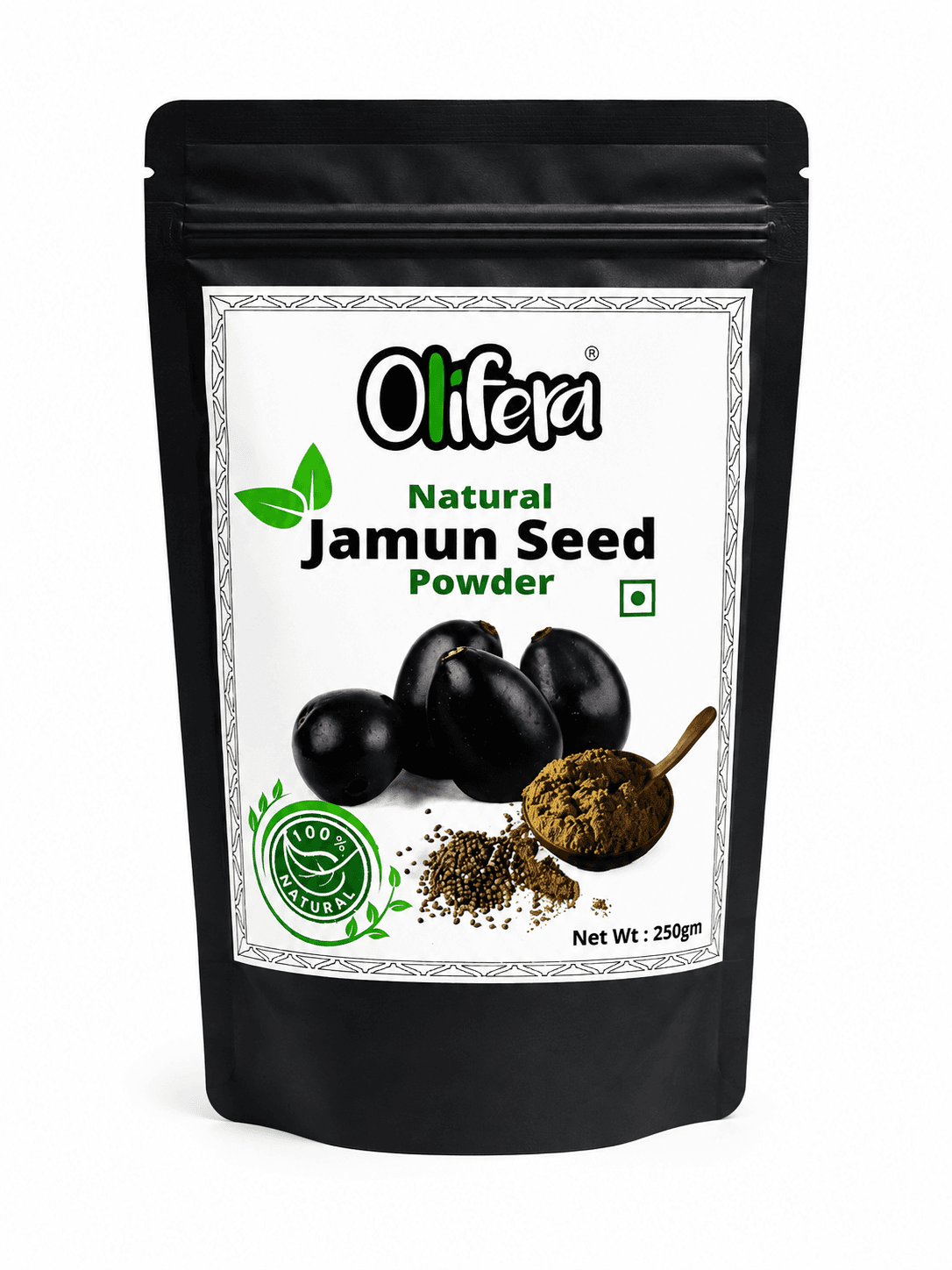 OLIFERA JAMUN SEED POWDER 250 GMS image