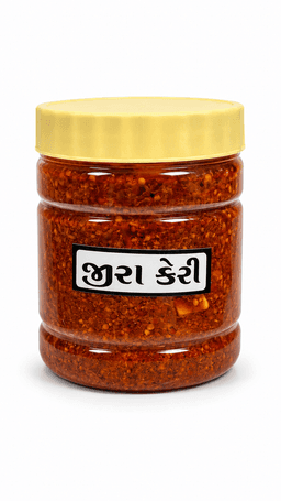 Jeera Keri 250 GMS made with raw mangoes, roasted cumin, and traditional spices, hygienically packed for freshness and authentic flavor.