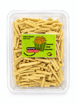 Juwar Sticks Cream N Onion 200 GMS made from premium jowar with cream and onion seasoning, hygienically packed for freshness and crunchy texture.