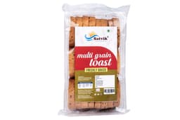Multigrain Toast 200 GMS with crisp texture and mixed grain flavor, suitable for breakfast, spreads, tea-time and daily snacking.