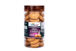 Oats Pet Jar Cookies with crisp texture and oat-based flavor, conveniently stored in a jar for everyday serving and snacking.
