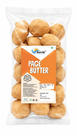 Page Butter 200gm with classic buttery taste and crisp texture, freshly packed to retain quality and freshness for snacking.