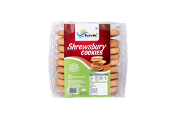 Shrewsbury Cookies with delicate buttery texture and subtle sweetness, freshly packed for classic tea-time treats and enjoyment.