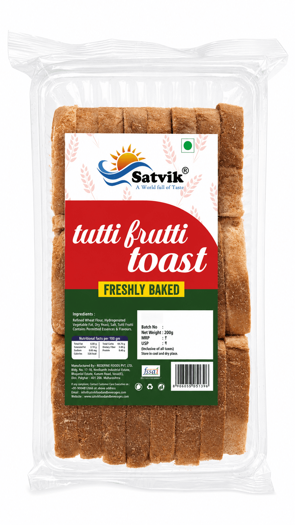 Tutti Frutti Toast 200 GMS image
