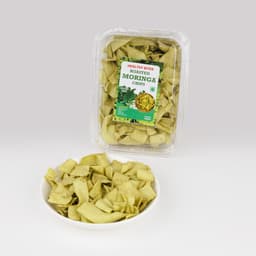 Roasted Moringa Chips 200 GMS prepared with moringa ingredients, hygienically packed for freshness and unique flavor.