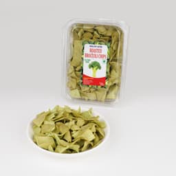 Roasted Broccoli Chips 200 GMS prepared with broccoli ingredients, hygienically packed for freshness and crunchy texture.