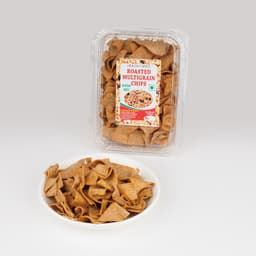 Roasted Chips Multigrain 200 GMS prepared with premium mixed grains, hygienically packed for freshness and crispy taste.