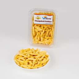 Champakali Gathiya 200 GMS made with premium ingredients, hygienically packed for freshness, crispy texture, and authentic Gujarati flavor.