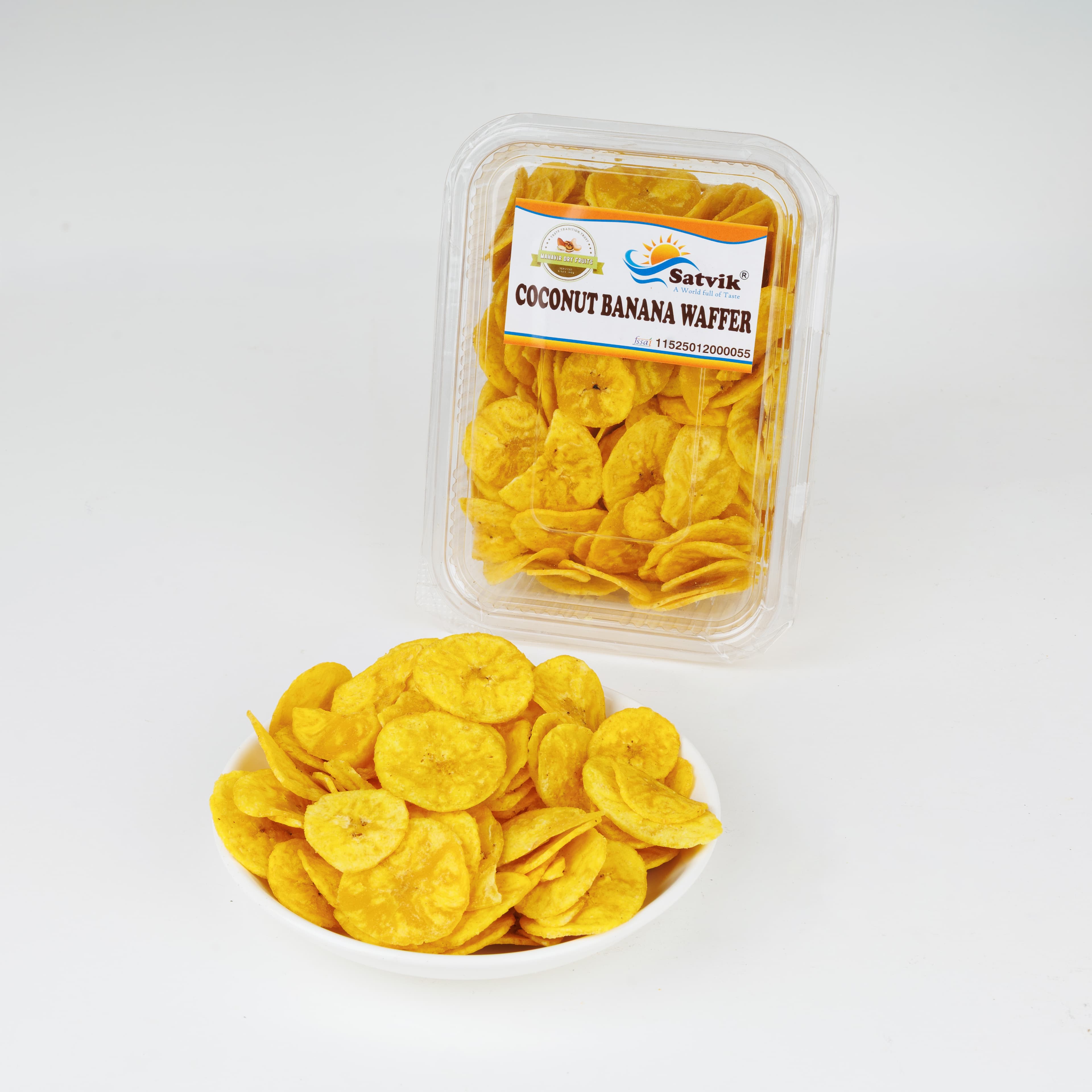 Yellow Coconut Kela Waffer 200 Gms image
