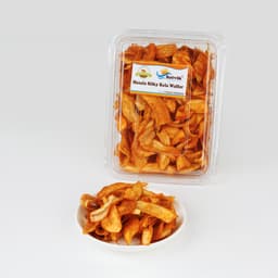 Silky Masala Kela Wafer 200 GMS prepared with banana slices and masala flavor, hygienically packed for freshness.