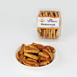 Bhakarwadi 200 GMS made with premium ingredients and traditional spices, hygienically packed for freshness and crunchy flavor.