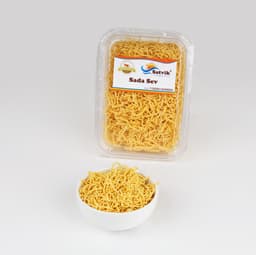Sada Sev 200 GMS prepared with premium ingredients, hygienically packed for freshness and thin crispy strands.