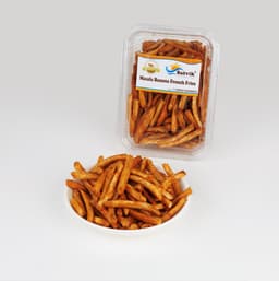 Banana Masala French Fries 200 GMS prepared with premium banana slices and masala seasoning, hygienically packed for freshness, crunch, and authentic flavor.