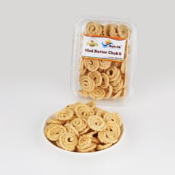 Mini Butter Chakli 100 GMS prepared with premium ingredients, hygienically packed for freshness and authentic crunchy flavor.
