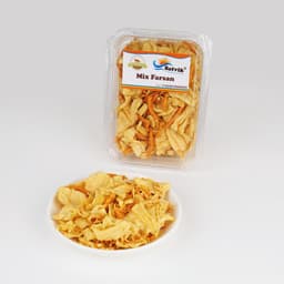 Mix Farsan 200 GMS made with premium ingredients and traditional spices, hygienically packed for freshness and crunchy taste.