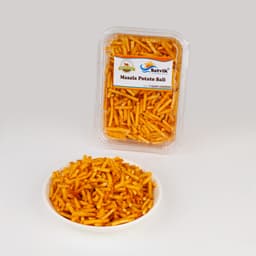 Potato Sali Masala 200 GMS prepared with premium potatoes and masala spices, hygienically packed for freshness and crunch.