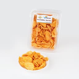 Corn Ruffles Peri Peri 100 GMS made with premium corn and peri peri seasoning, hygienically packed for freshness, crunchy texture, and spicy flavor.