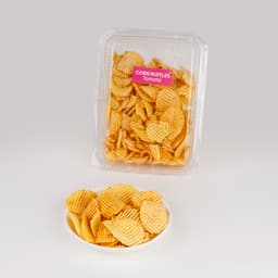 Corn Ruffles Tomato 100 GMS prepared with premium corn and tangy tomato seasoning, hygienically packed for freshness and crispy texture.
