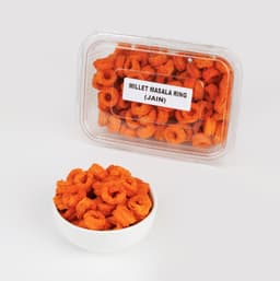 One Bite Chakli Millet Masala 200 GMS made with millet ingredients and spices, hygienically packed for freshness and crunch.