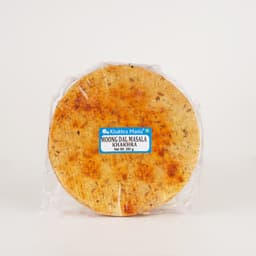 Moong Dal Masala Khakhra 250 GMS with crisp texture, moong dal flavor and aromatic masala seasoning.