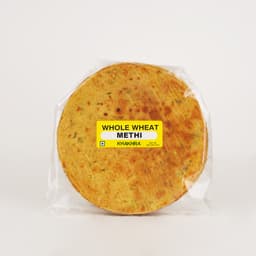 Methi Khakhra 250 GMS with crisp texture and aromatic fenugreek flavor for traditional Gujarati snacking.