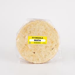 Math Masala Khakhra 250 GMS with crisp texture and aromatic masala seasoning for flavorful traditional snacking.