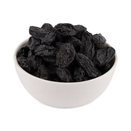 Black Kismis Seedless (SP) 250 Gms displayed with premium seedless black raisins, rich colour, and soft chewy texture.