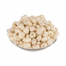 Regular Makhana 100 gm made from premium fox nuts, hygienically packed for freshness, crunchy texture, healthy snacking, and everyday nutrition.