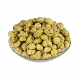 Makhana Green Chutney 200 GMS prepared with premium fox nuts and green chutney seasoning, hygienically packed for freshness and delicious taste.