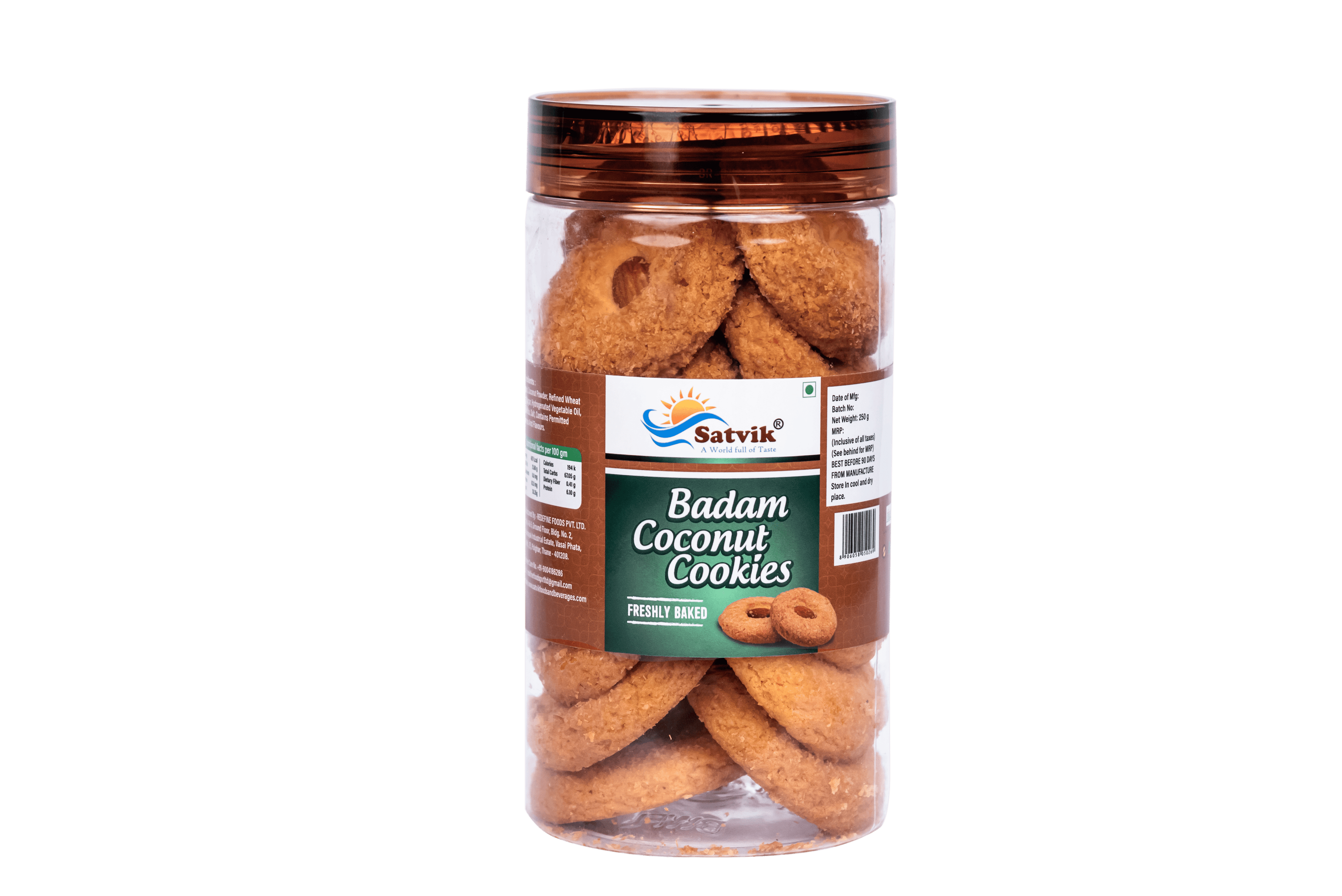 Badam Coconut Pet Jar Cookies image
