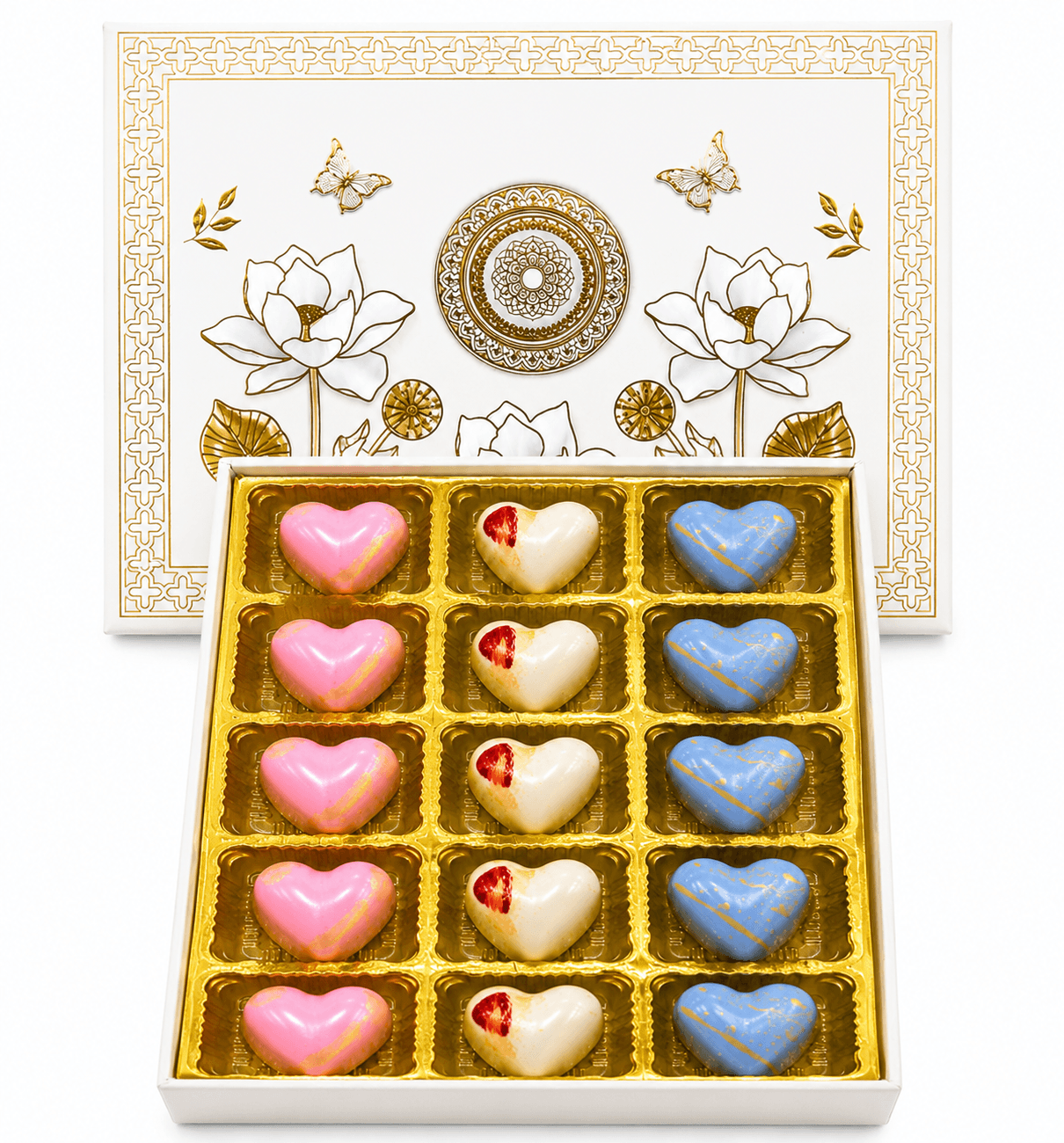 12 Pieces Fancy Chocolate Cavity Box image