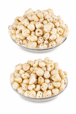 Regular Makhana 100 gm made from premium fox nuts, hygienically packed for freshness, crunchy texture, healthy snacking, and everyday nutrition.