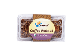 Coffee Walnut Slice Cake with soft texture, aromatic coffee notes and crunchy walnut pieces, ideal for dessert and tea-time treats.