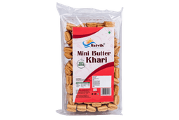 Mini Butter Khari 200gm with crisp flaky layers and buttery flavor, freshly packed for tea-time, parties, and everyday snacking.