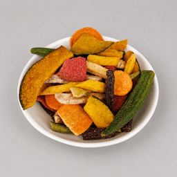 Mix Vegetable Crisps 250 GMS prepared with assorted premium vegetables, hygienically packed for freshness, crunchy texture, and delicious flavor.