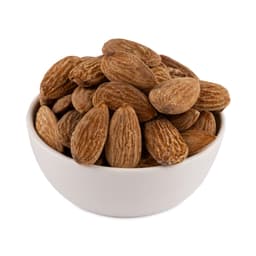 Roasted and lightly salted whole almonds in a 250g pack, ideal for nutritious snacking and entertaining guests.