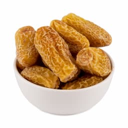 Kharek 250 Gms displayed with naturally dried dates, crisp texture, light brown colour, and premium quality.